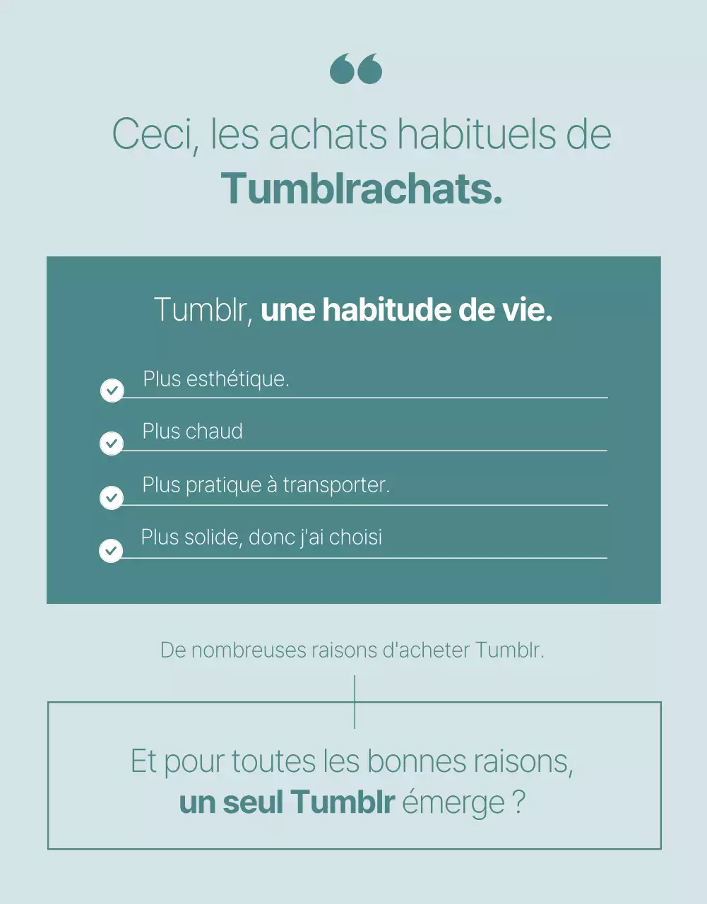 Promouvoir un produit tumblr simple, vert et menthe