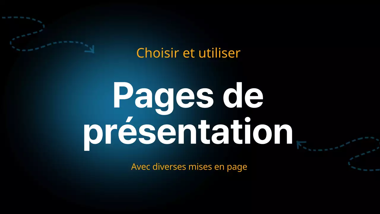 Black and Blue Modern Versatile Layout Page Material