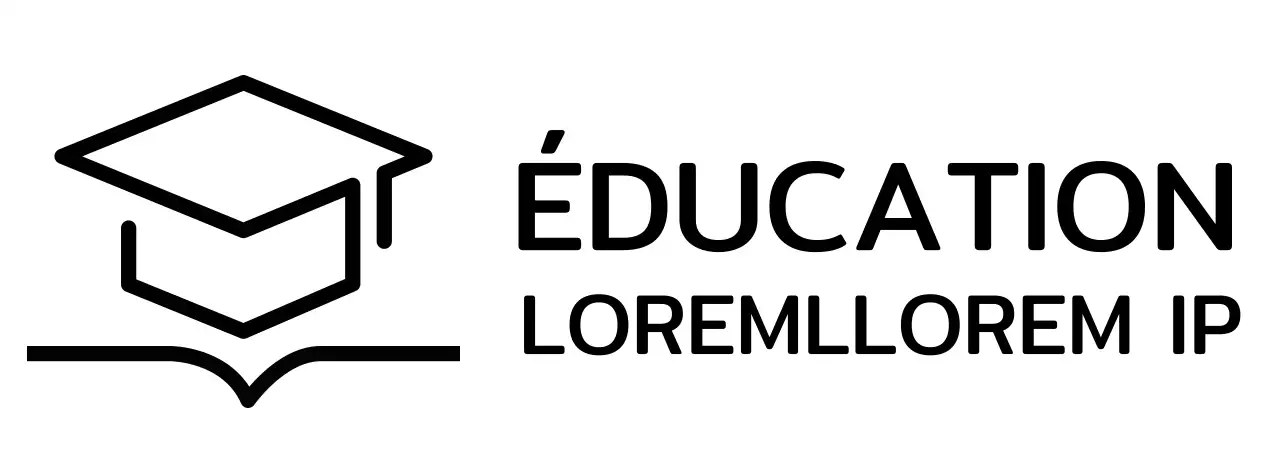 Apprentissage intelligent avec une casquette de bachelier et un logo d'illustration de livre