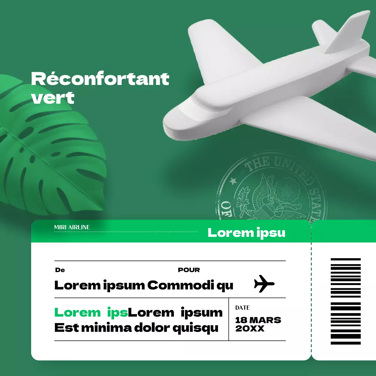 Couverture de vignette tendance en rouge et bleu