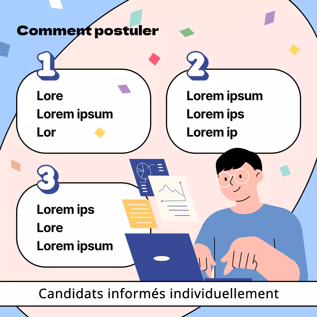 Promouvoir le festival de la jeunesse avec une touche de jaune et de rose.