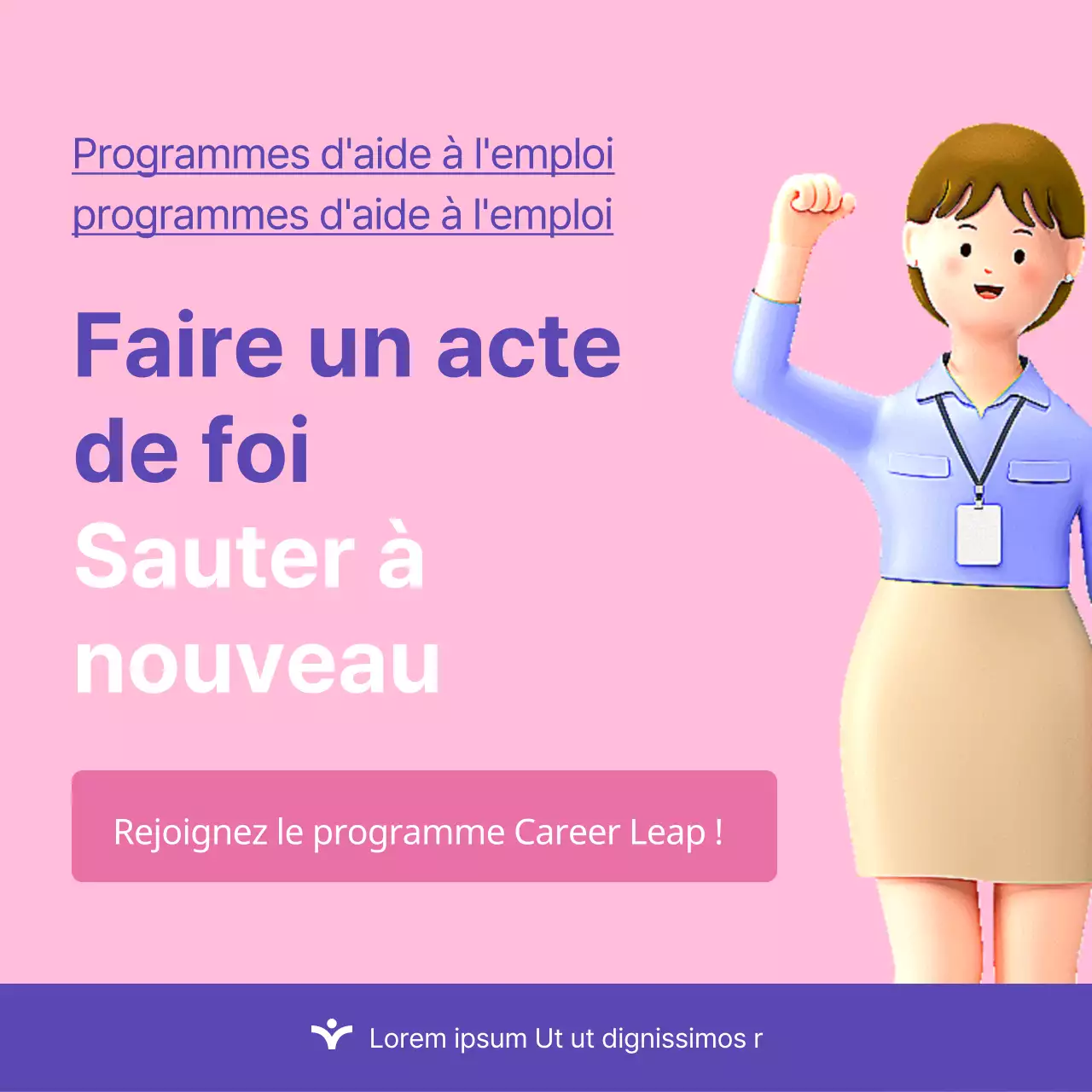 Promouvoir la tendance rose et violette des programmes de sensibilisation des femmes de carrière