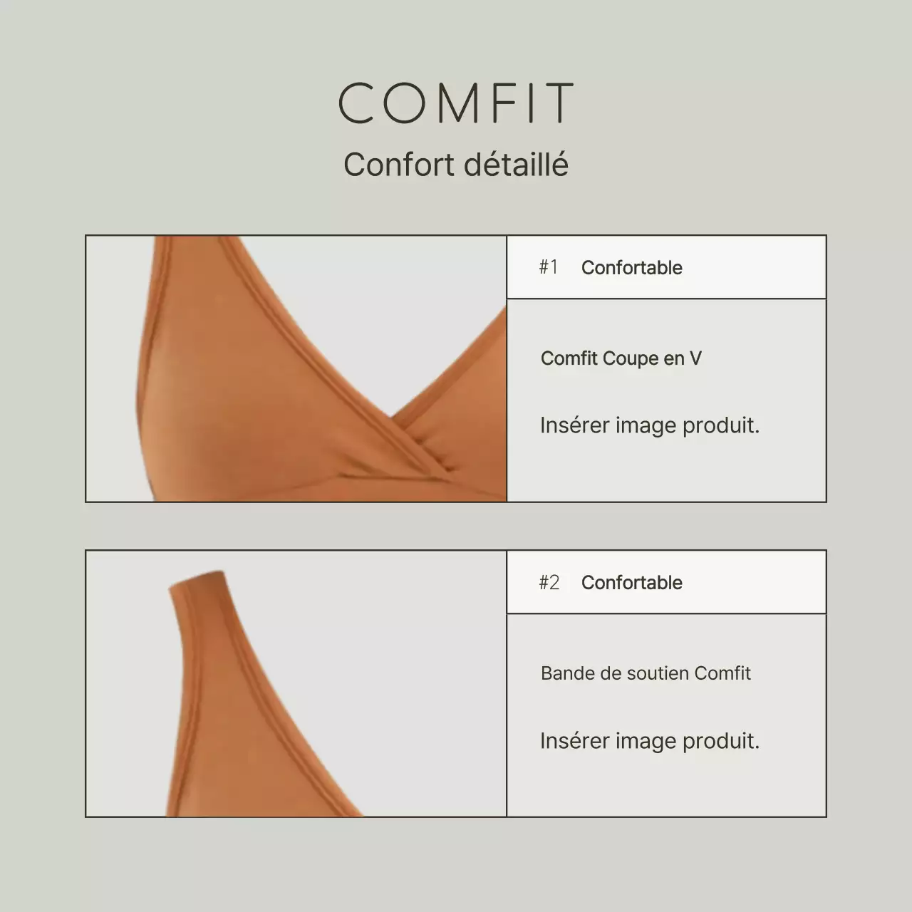 Publicité simple pour des sous-vêtements en blanc et chartreuse