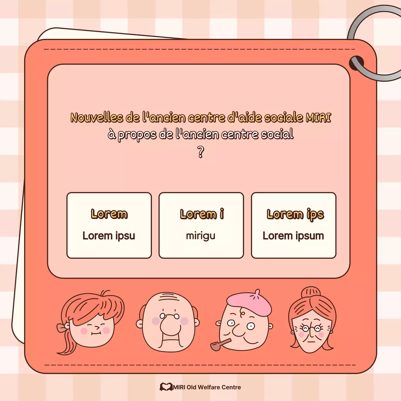 Un billet sur le bâtiment orange et ivoire de l'aide sociale