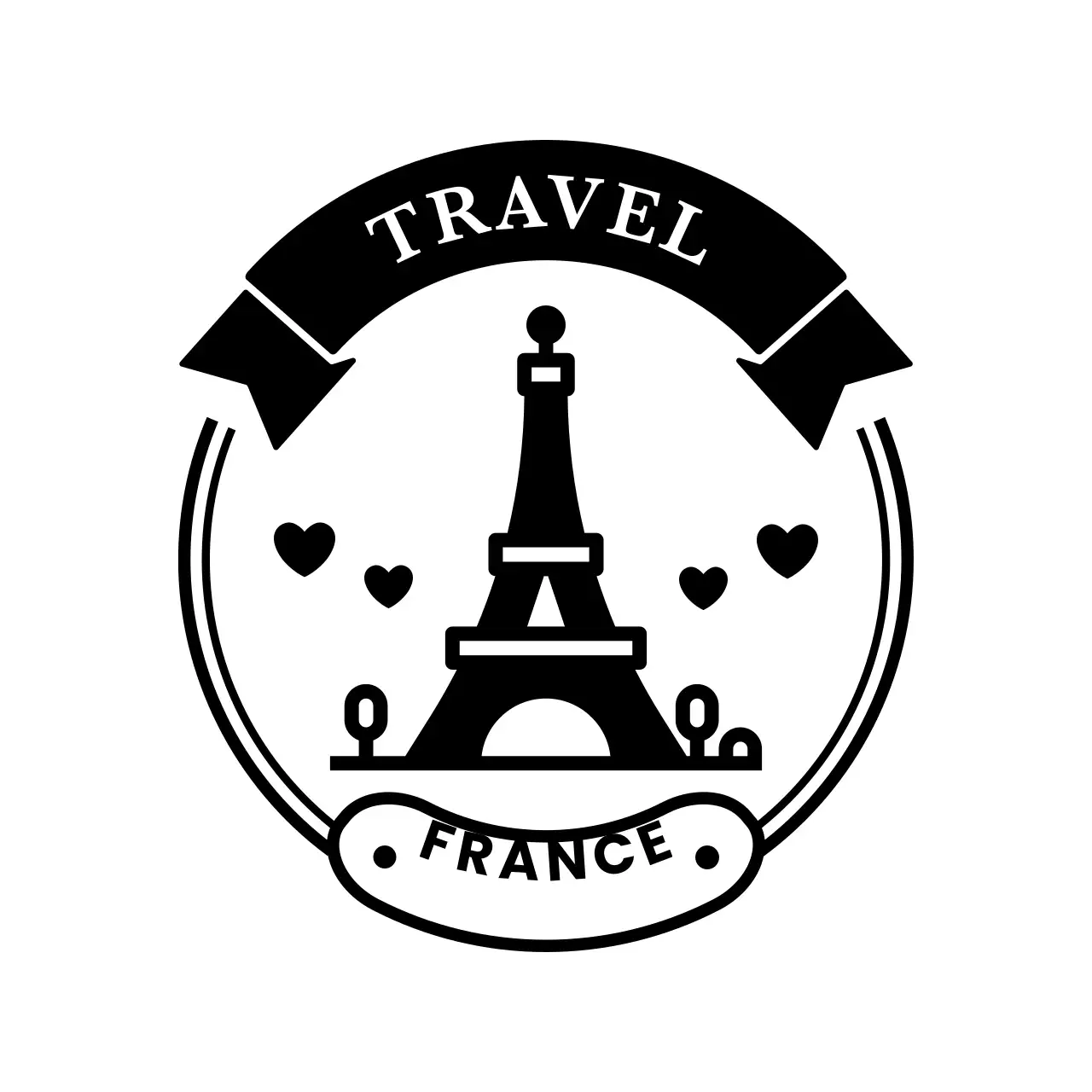 Tampon de voyage avec un joli nœud