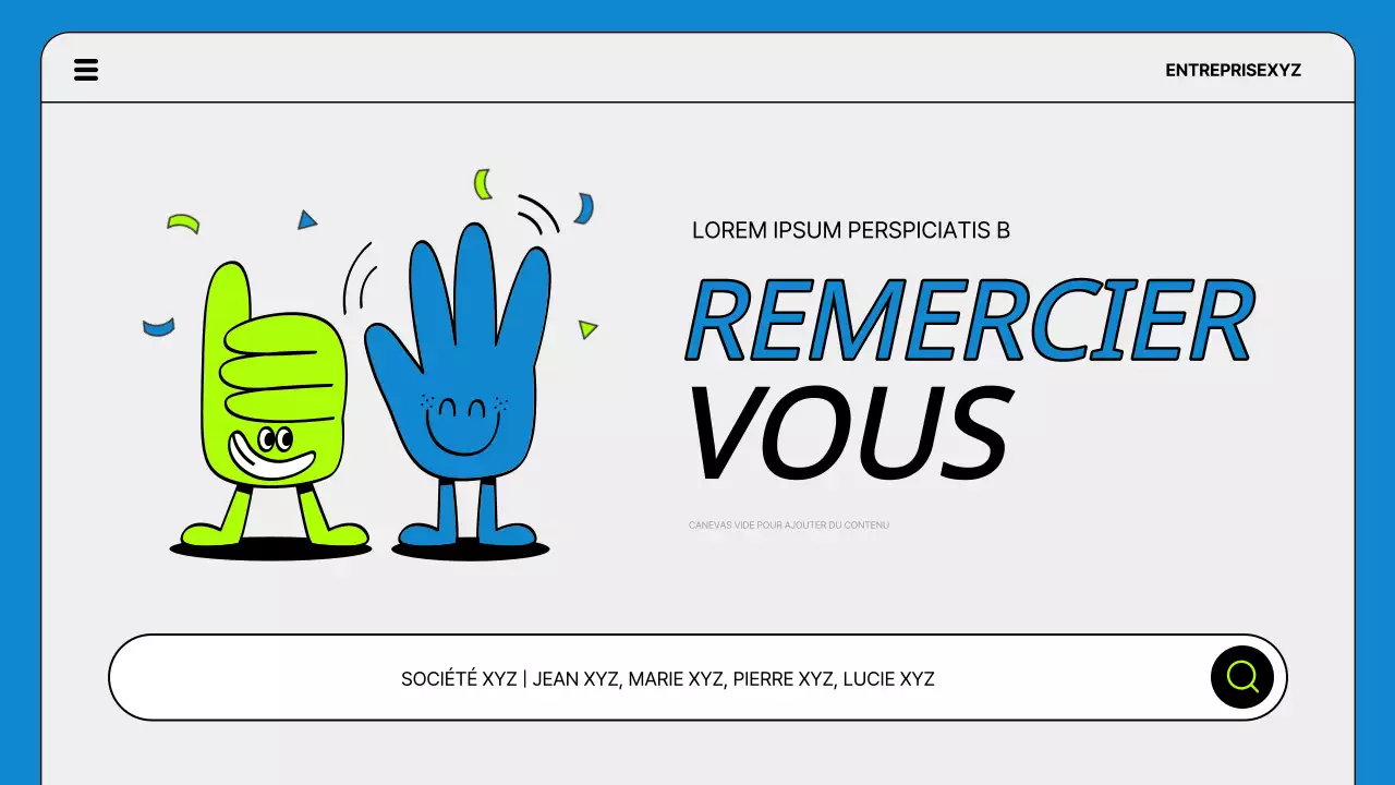 Ordre du jour d'une réunion de lancement de projet en bleu et en fluorescence