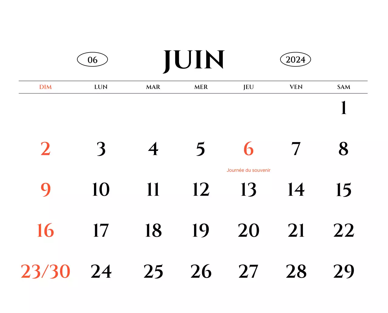 Calendrier mural de style simple avec concept de photographie de voyage émotionnelle en noir et blanc