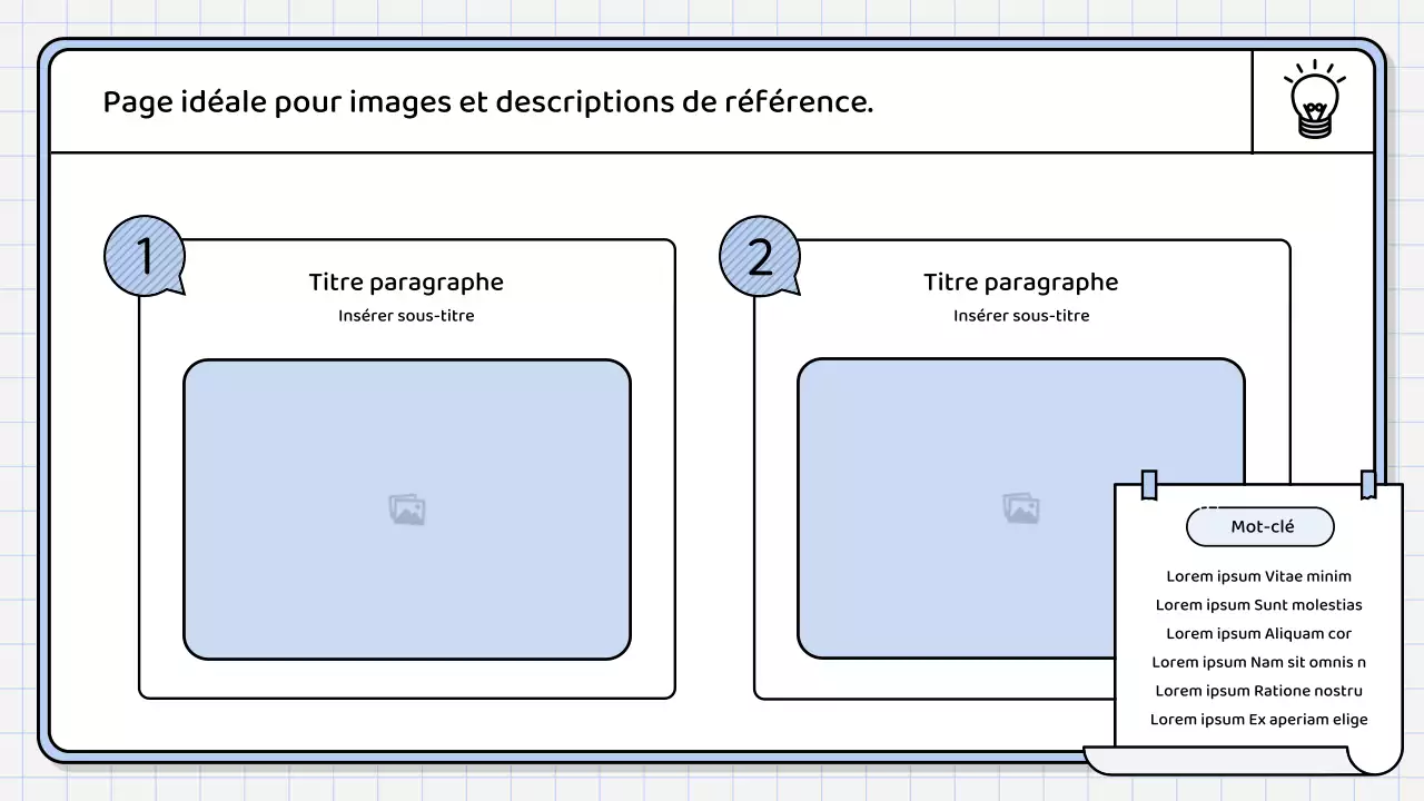 Un rapport de synthèse simple, de couleur bleu clair