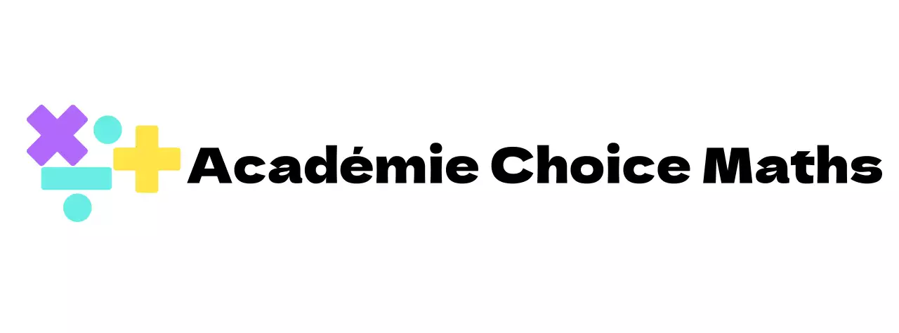 École de maths avec logo multicolore du symbole des maths