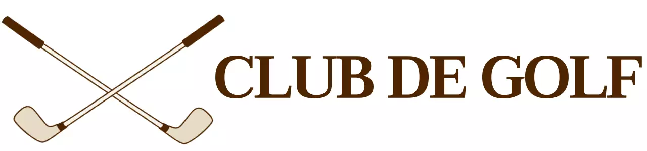 Clubs de golf avec logo de club de golf de couleur marron pour une sensation de classe