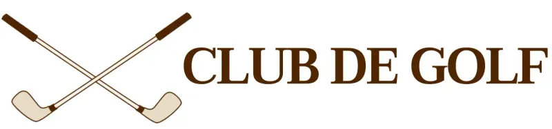 Clubs de golf avec logo de club de golf de couleur marron pour une sensation de classe