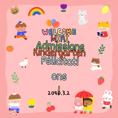 Promouvoir votre admission en rose