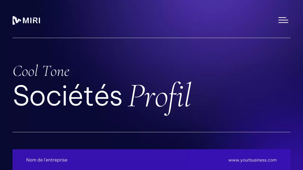 Matériel de profil professionnel moderne et professionnel en violet et blanc