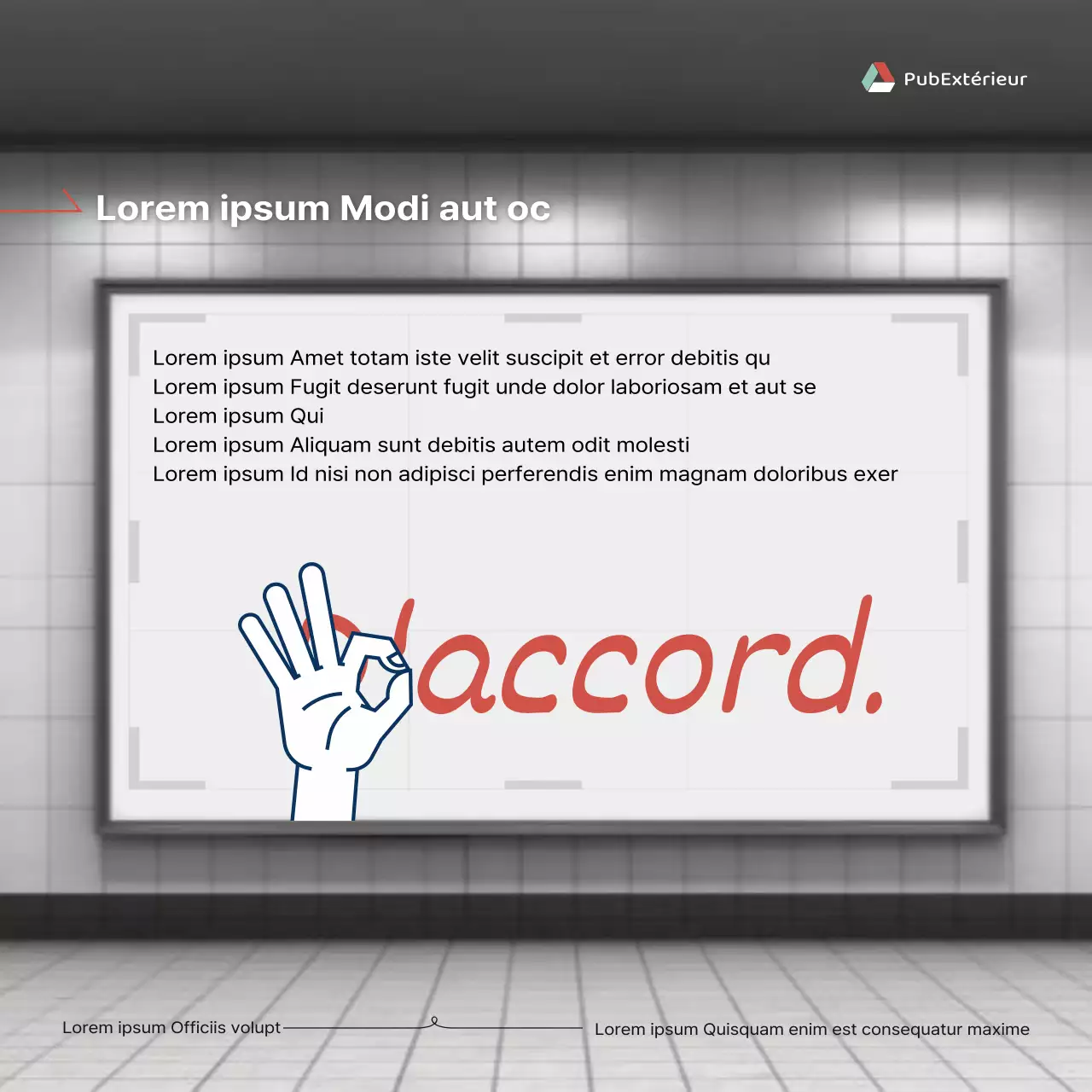 Promouvoir la publicité extérieure simple en orange