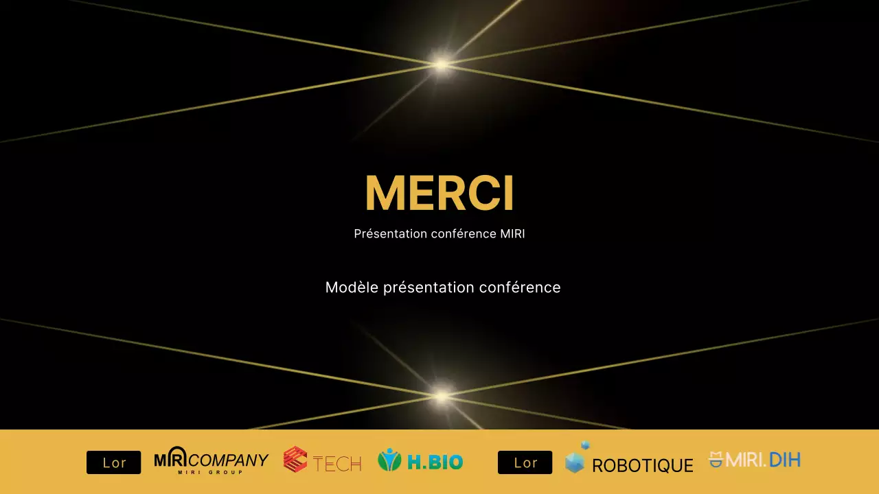 L'or et le noir pour une présentation de classe lors d'une conférence d'affaires