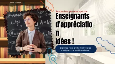 Guide d'appréciation de la journée des enseignants en beige et bleu géométrique