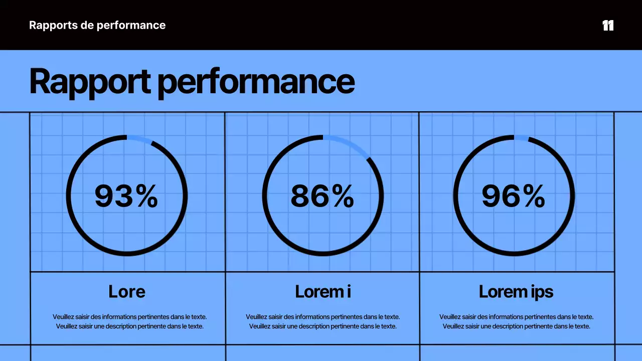 Matériel de réunion kitsch en bleu