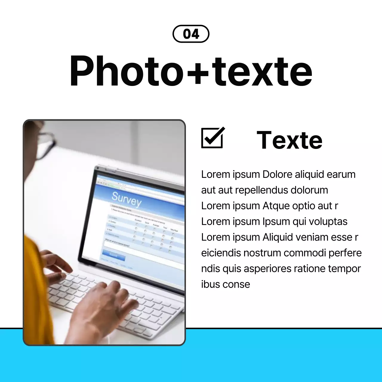  Conseils d'affaires simples en bleu clair et noir