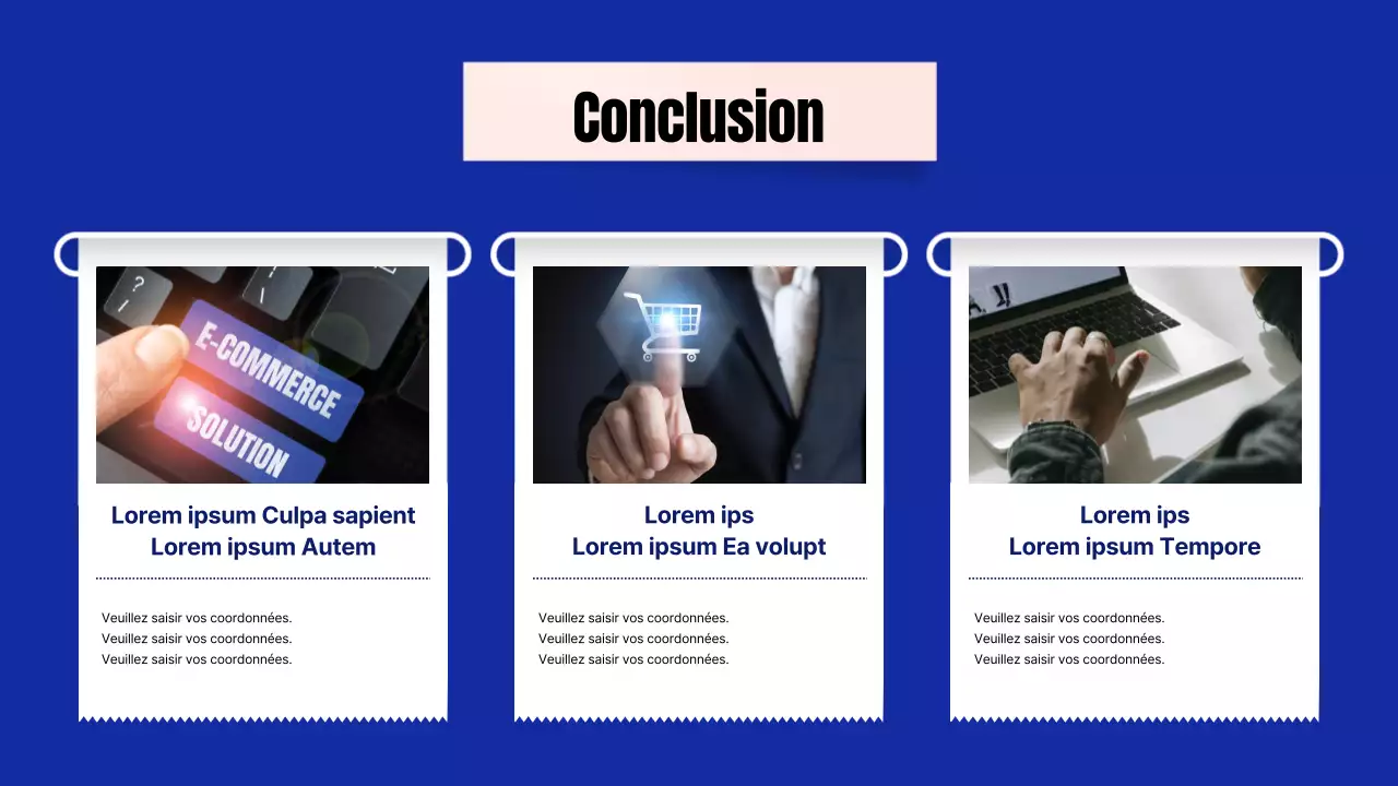 Rapport d'étude de marché avec concept de base de reçu bleu et blanc