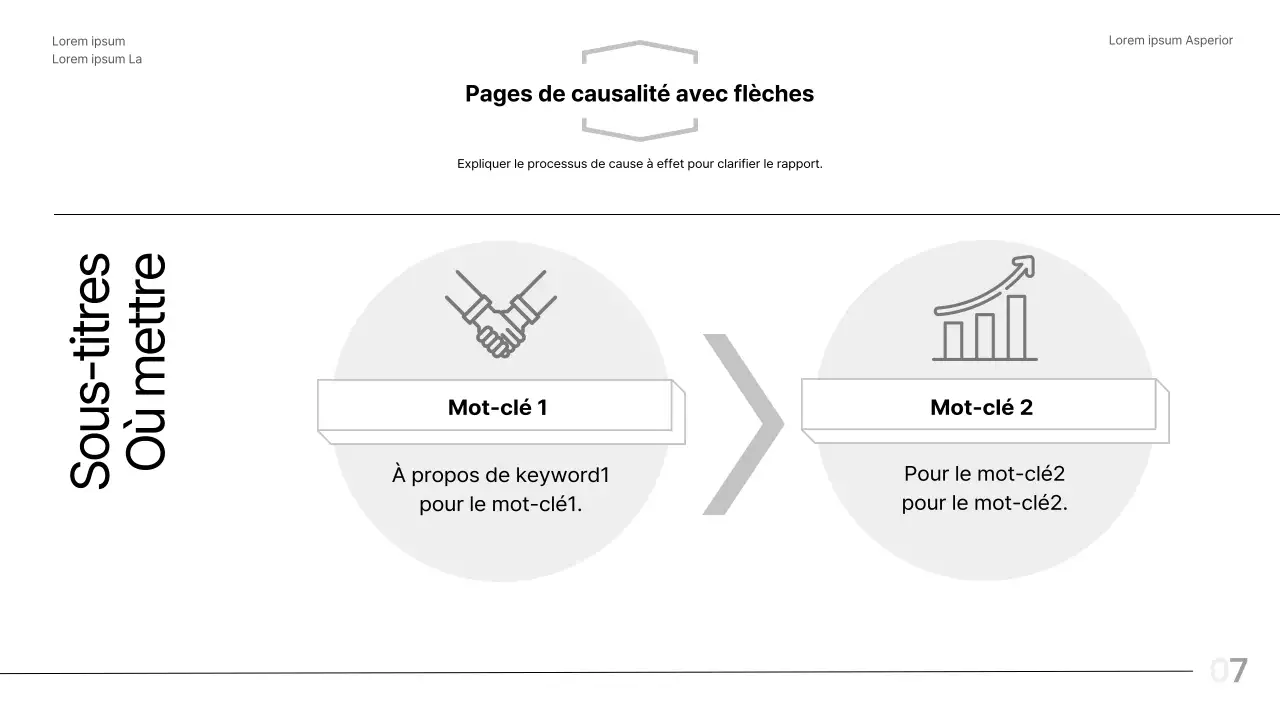 Rapport en noir et blanc, mise en page moderne