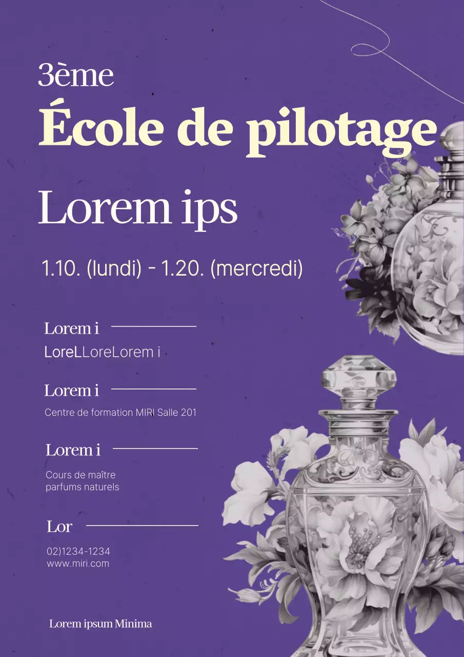 Promouvoir le recrutement d'une académie de pilotage classique pourpre