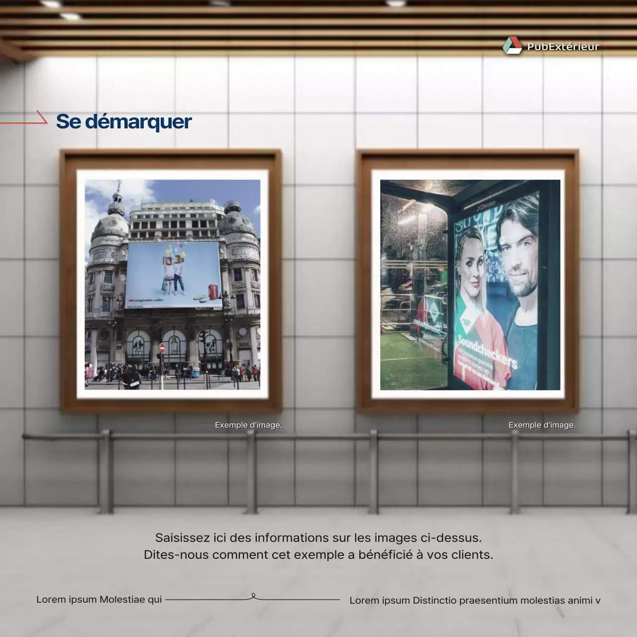 Promouvoir la publicité extérieure simple en orange