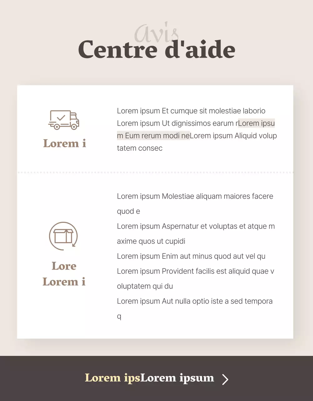 Promotion d'un centre commercial de mode moderne sur fond beige