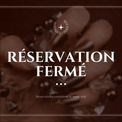 Guide des fermetures de réservations de luxe brunes et blanches