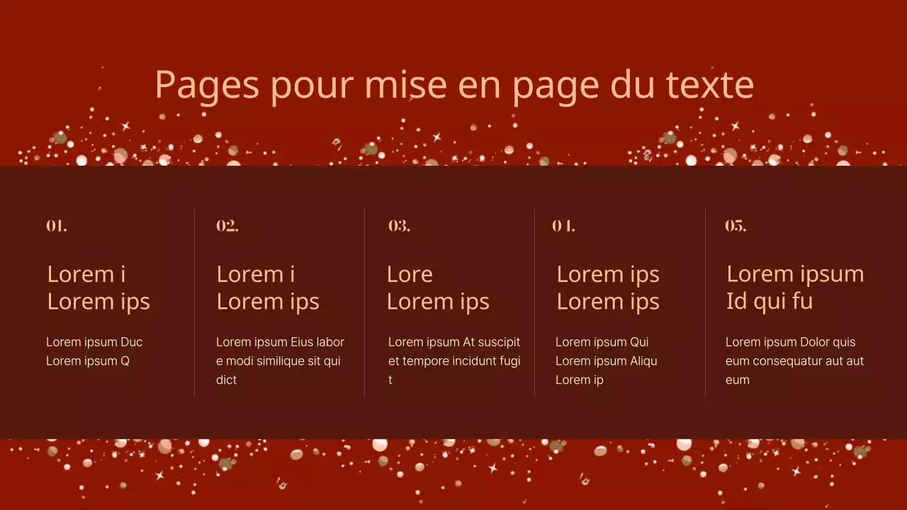 Une luxueuse présentation de Noël en rouge et brun