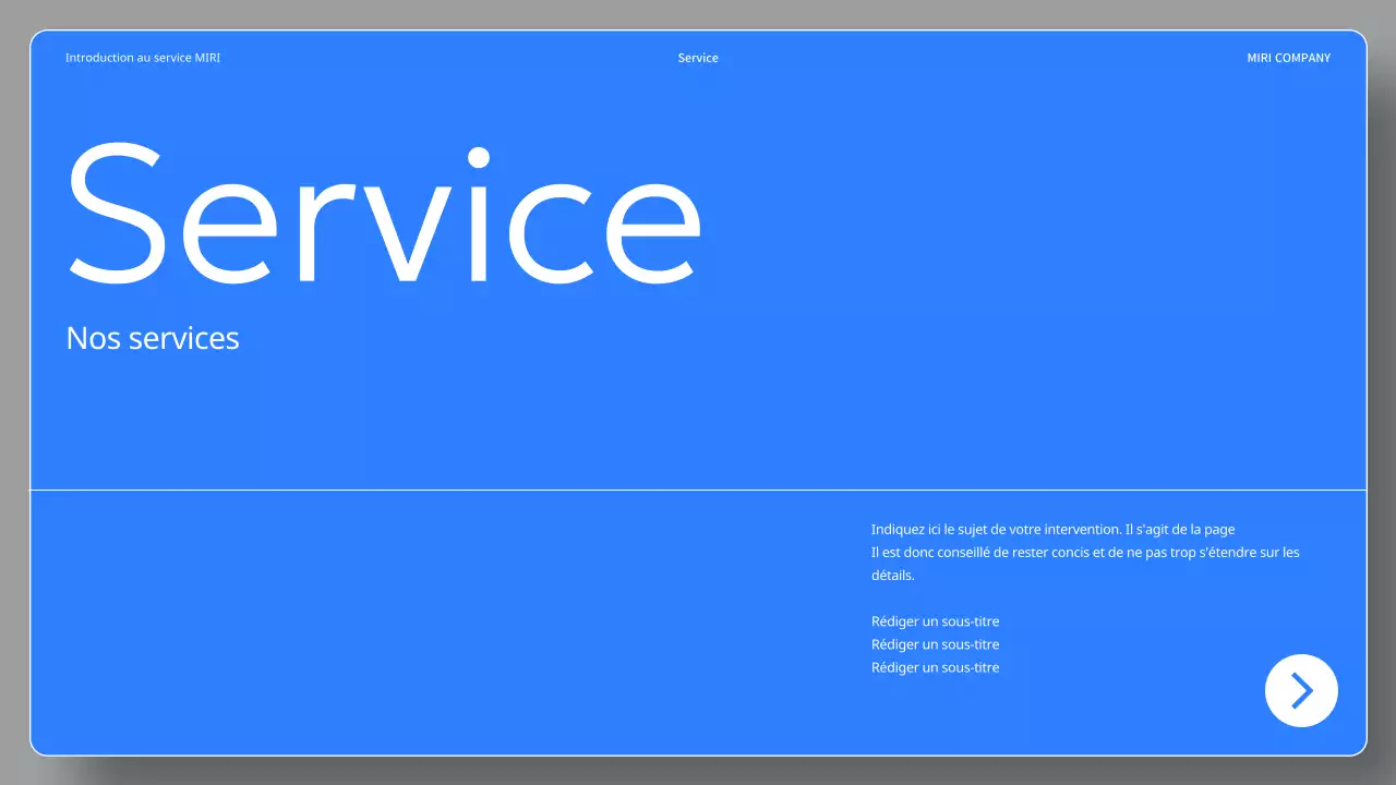 Un simple cahier des charges en noir et bleu