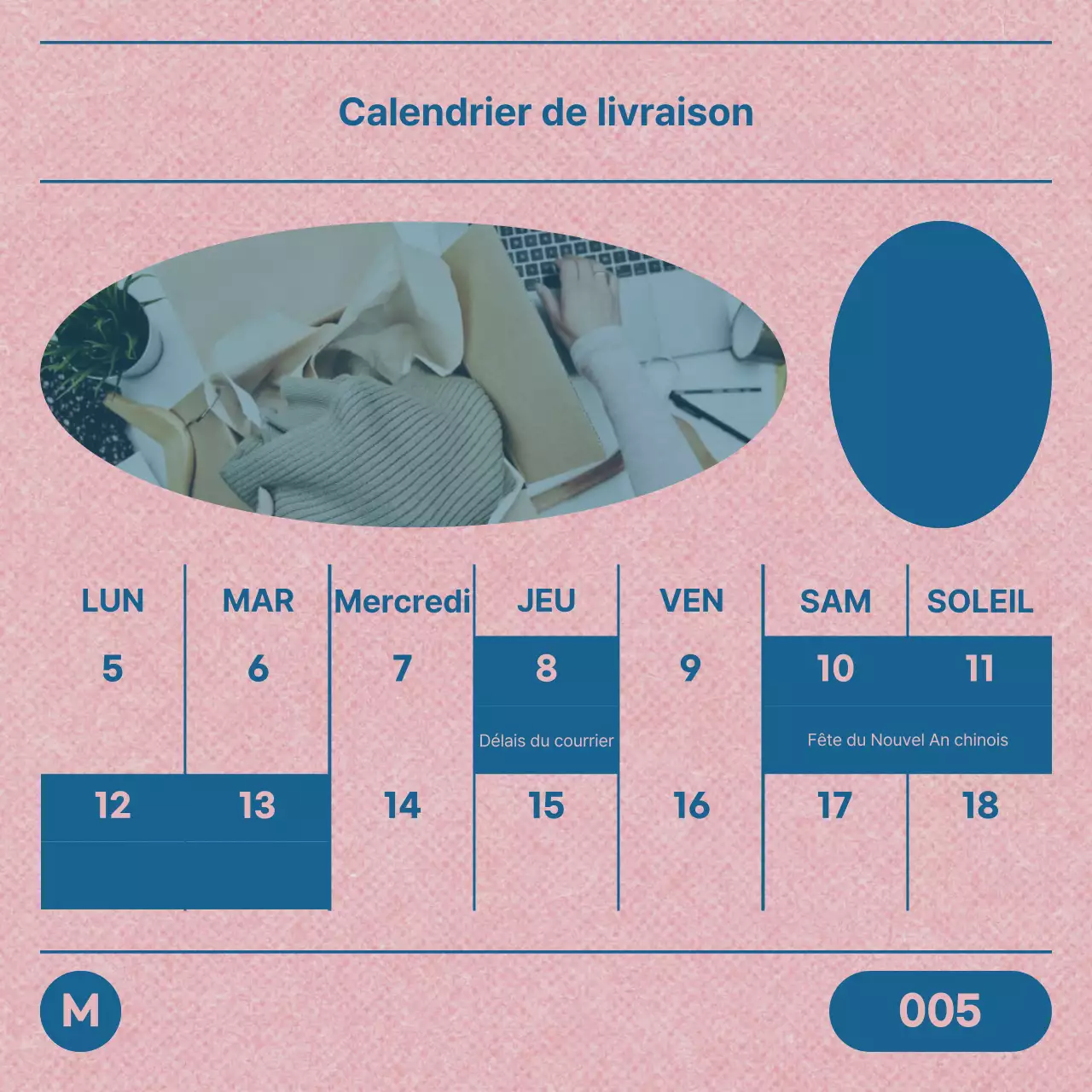 Une déclaration de marque très tendance en rose et bleu