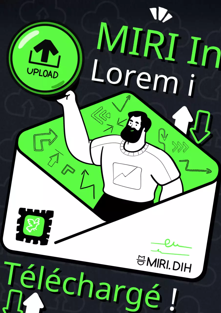 Promouvoir une lettre d'information de style pop-art en noir et chartreuse