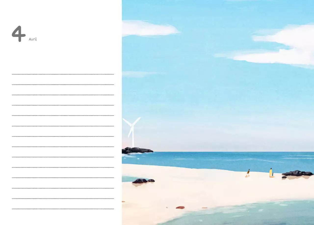 Calendriers mignons avec des illustrations câlines