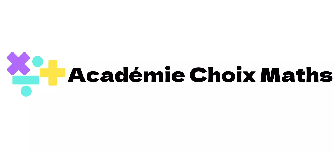 École de maths avec logo multicolore du symbole des maths