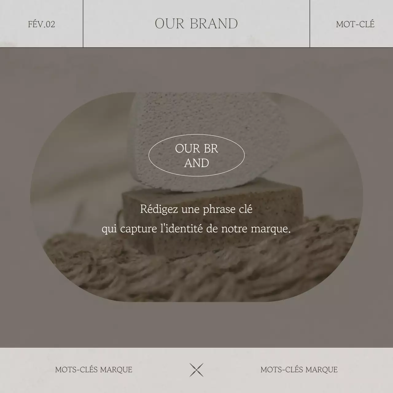 Beige et marron pour une image de marque moderne et émotionnelle