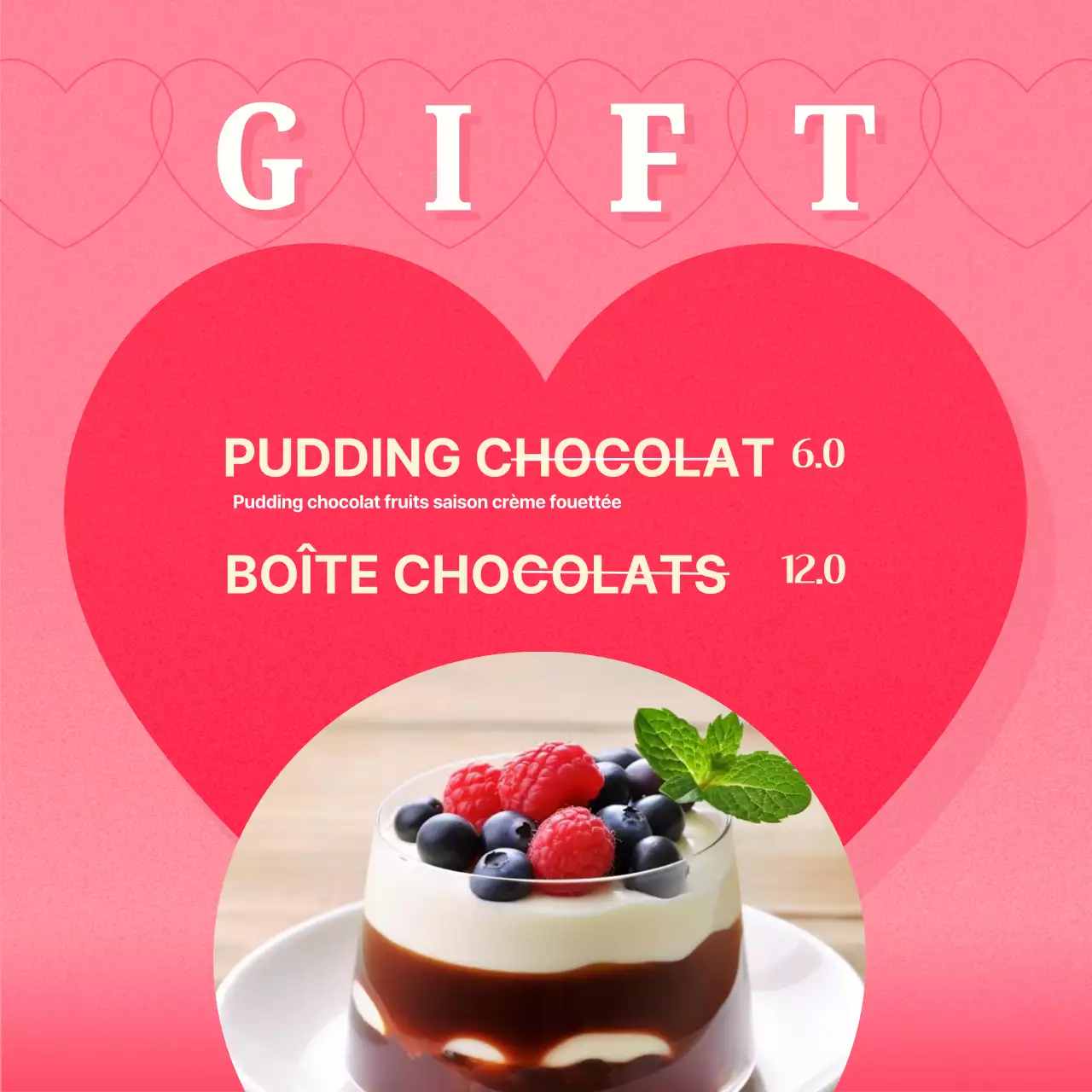 Promouvoir un événement rétro moderne pour la Saint-Valentin en rose et menthe