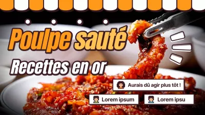 Recette de la parodie du poulpe sauté à l'orange et au marron