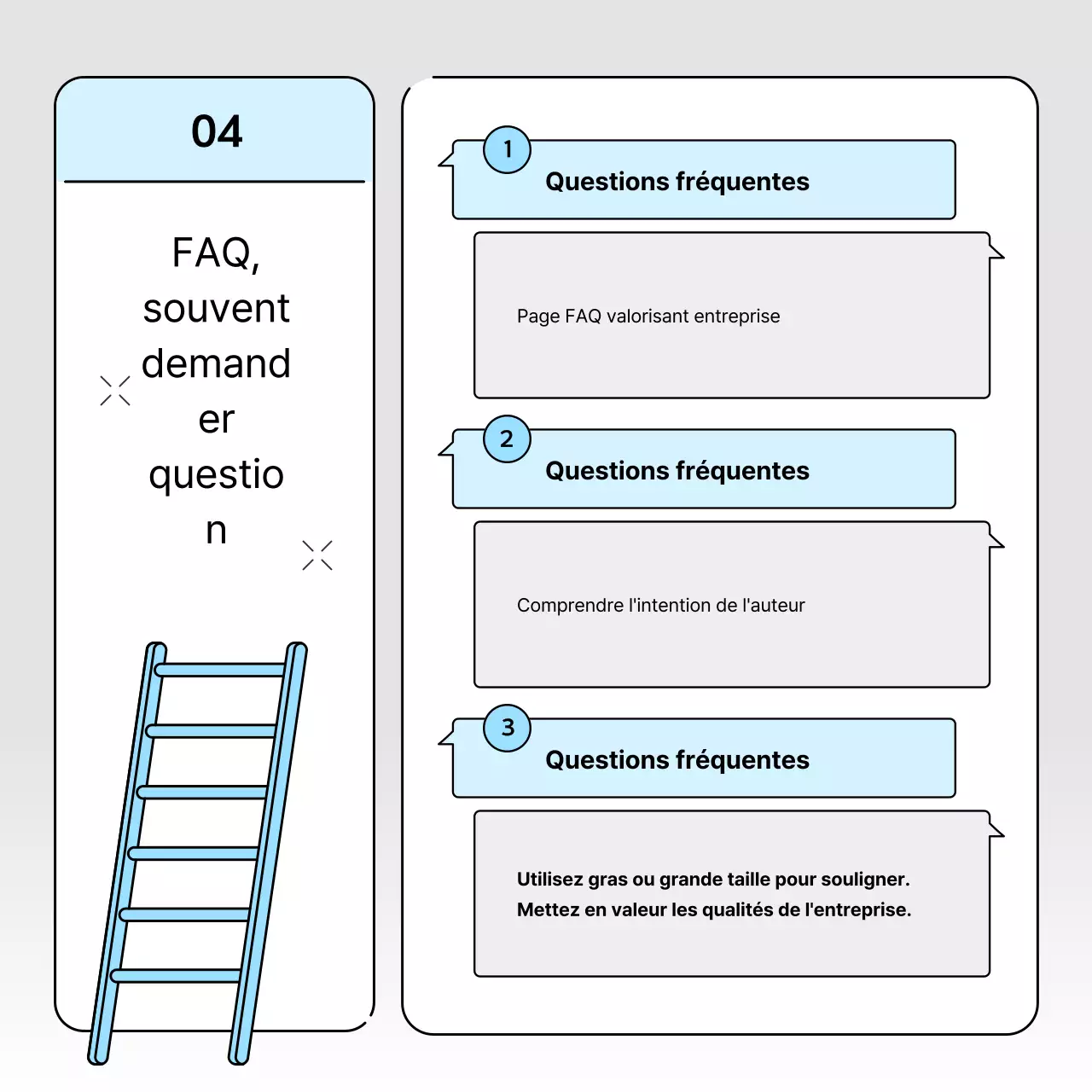 Lettre d'entreprise pour une image de marque simple en bleu clair et gris