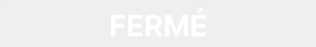 Typographie blanche et rouge heures d'ouverture propres