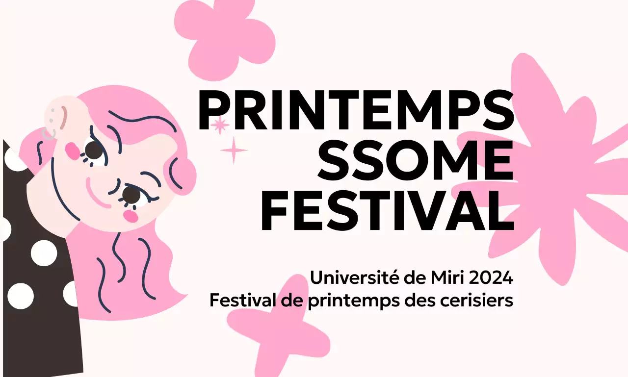 Design promotionnel avec d'adorables illustrations roses
