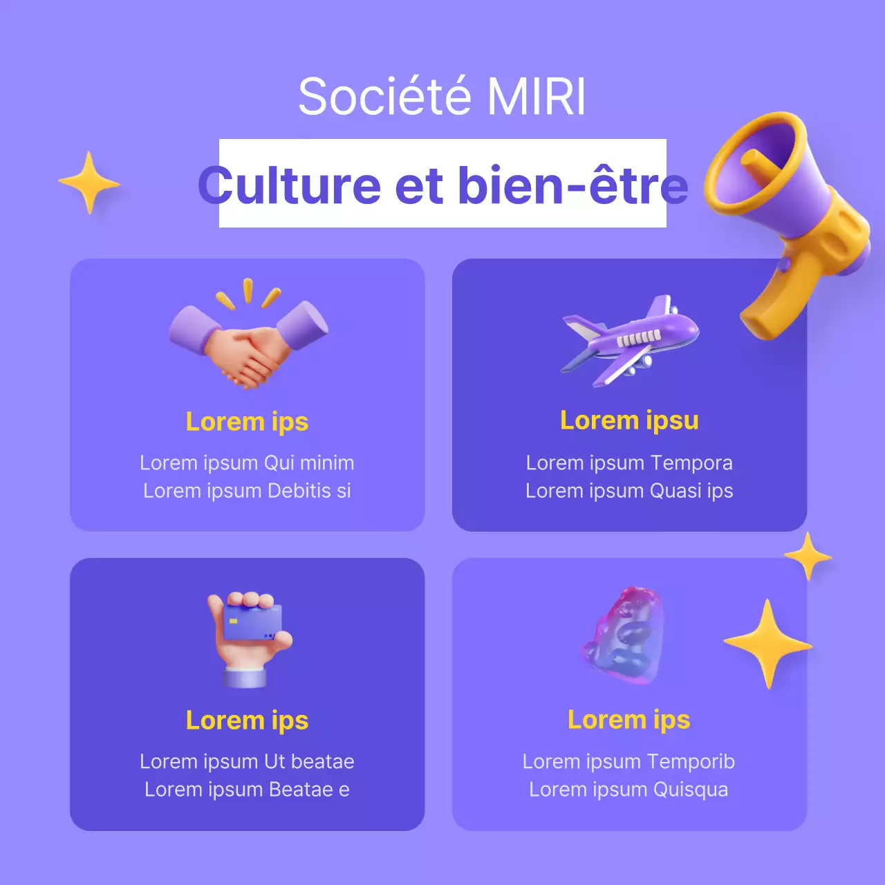 Une simple présentation de marque en 3D en mauve