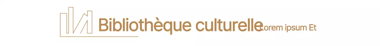 Logo de l'illustration d'une salle de lecture moderne et simple en beige