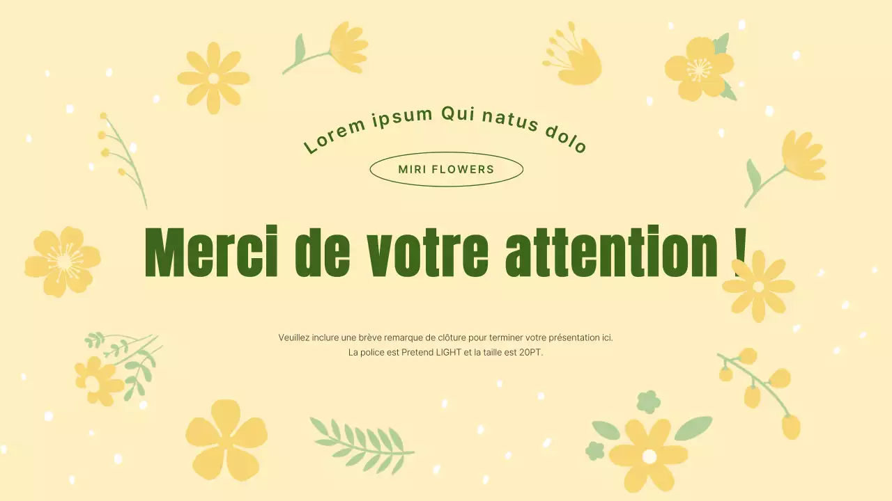 Planificateur jaune et joli fond floral