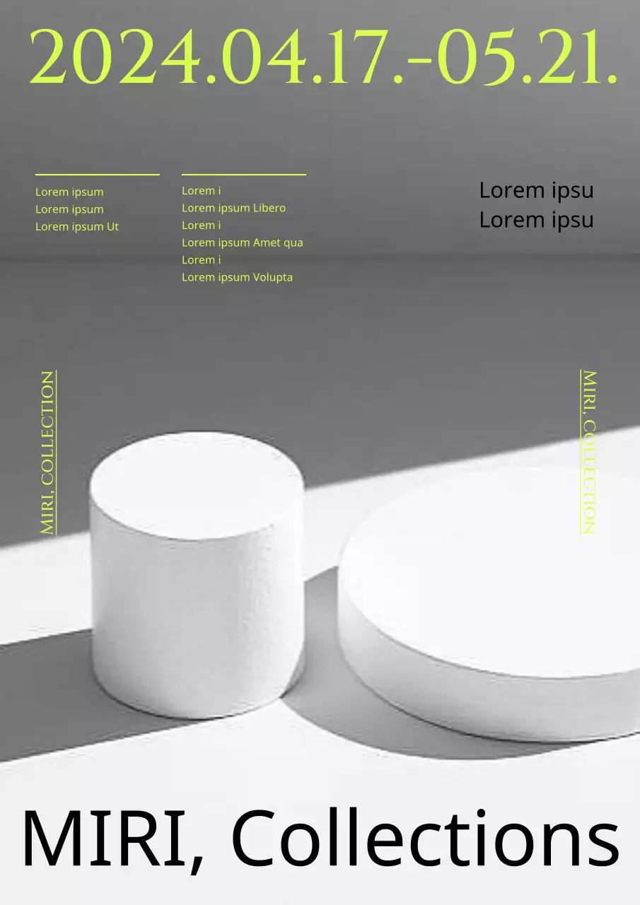 Des expositions de musées d'art apaisantes en noir et blanc et en couleurs ponctuelles fluorescentes