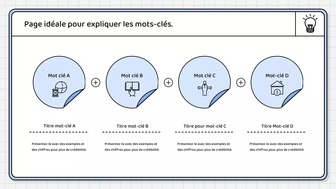 Un rapport de synthèse simple, de couleur bleu clair