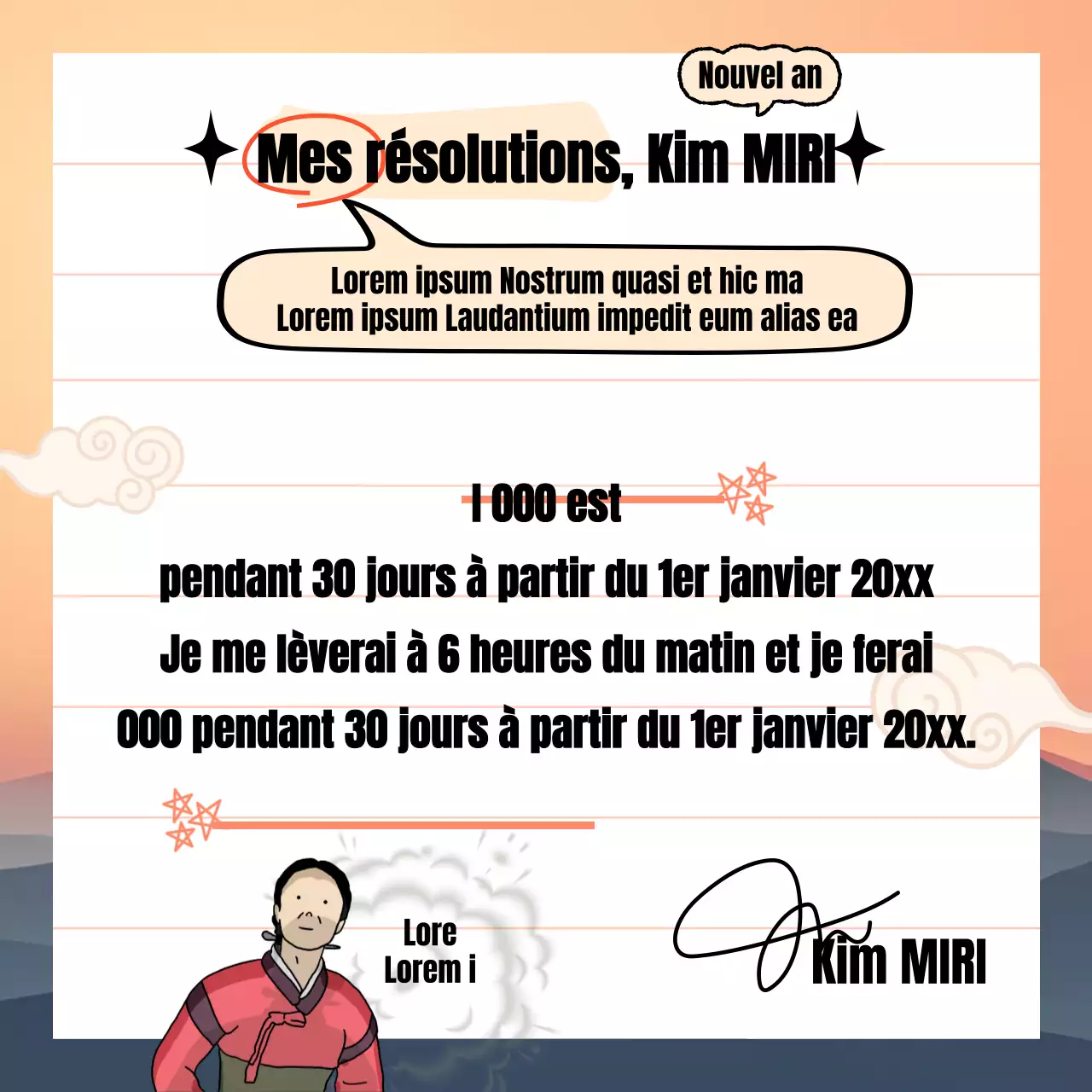 Pâtés en croûte traditionnels du Nouvel An sur fond orange