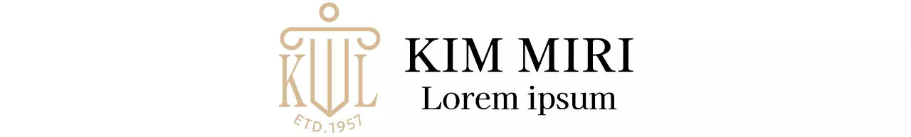 Un cabinet d'avocats qui a de la classe avec un logo illustré en or