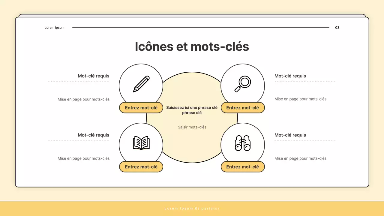 Une lettre d'information de base jaune et blanche du bureau d'aide sociale