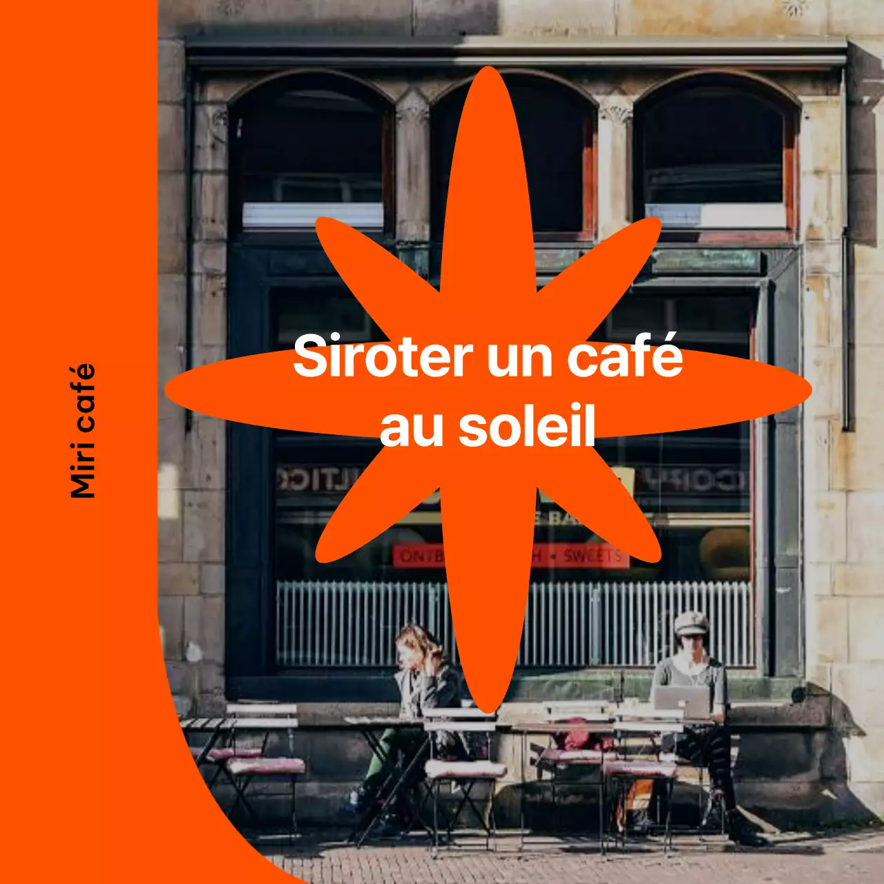 Des couleurs vives et des photographies pour promouvoir votre café