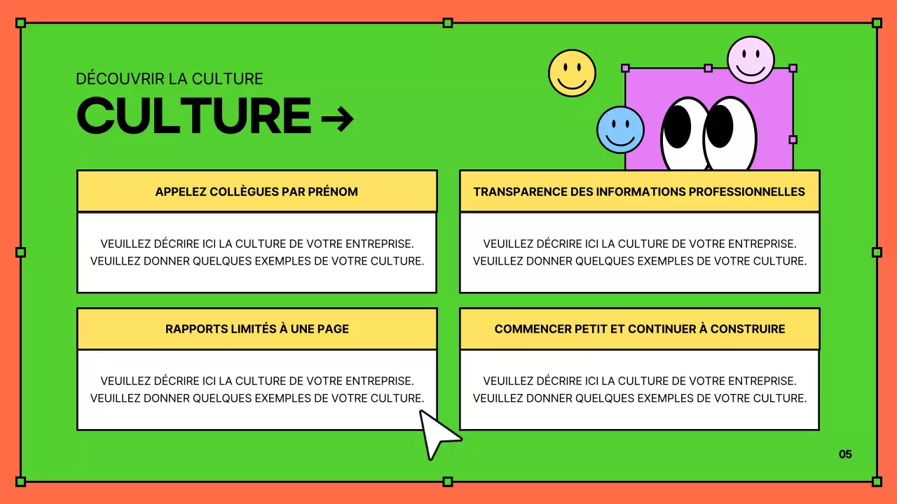 Matériel de formation des nouveaux embauchés en jaune et bleu Kitschy HR